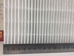 미니 플리트 HEPA 필터 미디어 팩 글라스 파이버 패널 필터 K67-001 터렐 스타일 HEPA 필터 효율성 스프레이 다이아몬드 메쉬 - Product Image 3