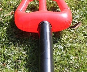 Horquilla inflable de PVC para niños, accesorios decorativos, disfraz de vestido rojo elegante, juguete de Halloween - Product Image 4