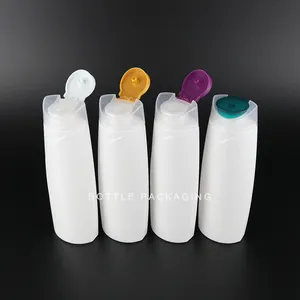 400ミリリットル化粧品包装製品フリップキャップシャンプーコンディショナークリームローションシャワージェル容器HDPE空のペットボトル