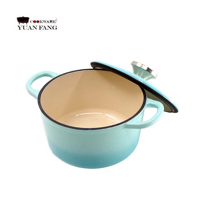 High Quality Casserole Cooking Set Enamel Cast Iron 6Pcs Pots and Pans Non Stick Cookware Set · image 4