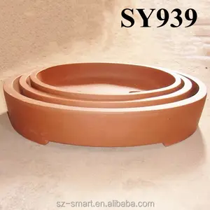 Terracotta bonsai planter per la vendita giardino decorativo ovale bonsai pentola