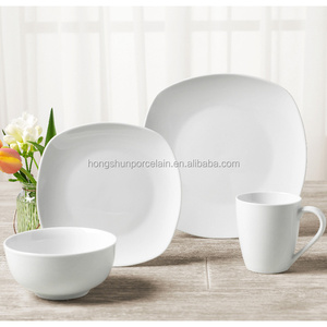Juego de Vajilla de Cerámica de Diseño Más Popular, 16 Piezas, Juego de Vajilla de Porcelana Blanca - Product Image 6