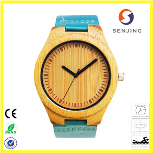 2017 Vogue 100% natural eco-friendly bamboo wholesale high quality wrist watch with Japan movt miyota 2035 - Product Image 1