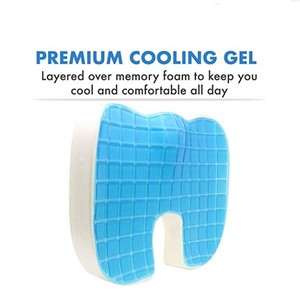 Lưới che cổ tử cung thiết kế gel pad mùa hè ghế văn phòng làm mát ghế Đệm Bộ nhớ miếng bọt biển mềm chống mệt mỏi đệm - Product Image 2