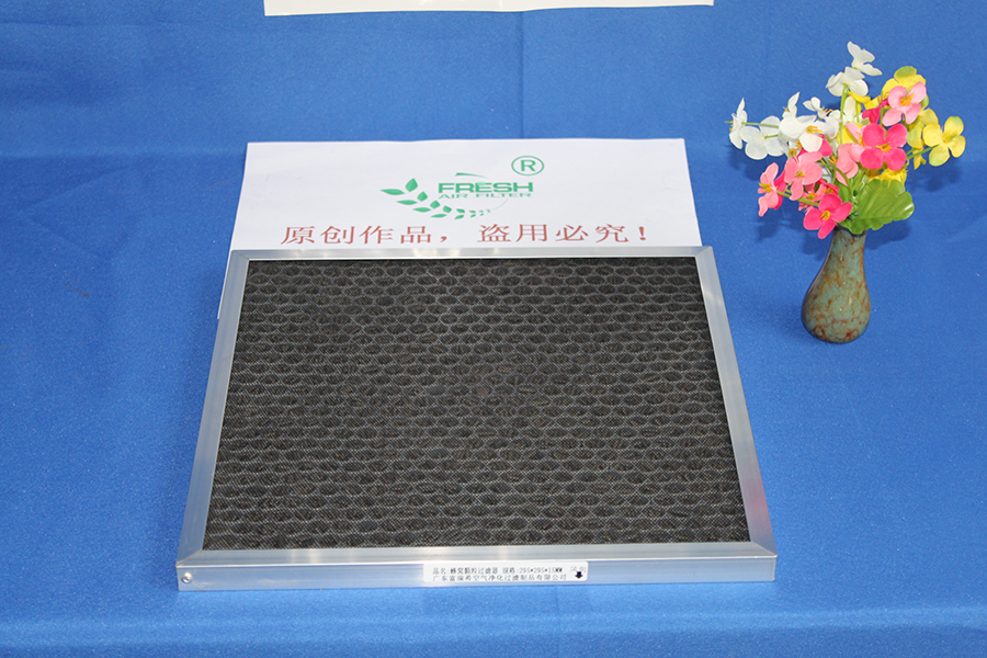 Boîtier d'aération en nid d'abeille charbon actif planche filtre à air