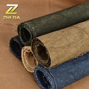 Trung quốc vải nhà máy 12oz tie nhuộm dệt đơn bên dầu sáp vải vải cho sáp vải ba lô - Product Image 2