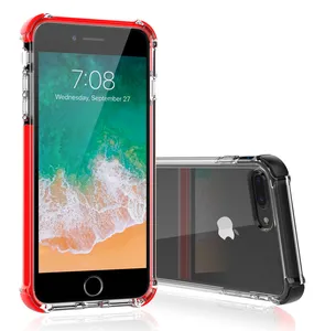 טלפון נייד אביזרי קריסטל שקוף מקרה עבור iphone 8 P, עבור Apple iphone 8 בתוספת מקרה 5.5 אינץ
