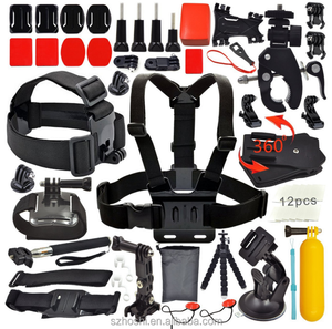 Kit de caméra d'action sportive personnalisable Hoshi, accessoires pour caméras d'action <span class=keywords><strong>gopro</strong></span> Hero10/9/8/<span class=keywords><strong>Fusion</strong></span>/Insta - Product Image 1