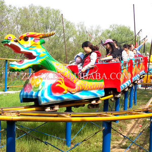 En fiber de verre et acier de bonne qualité fait glisser coaster dragon comme suivre trajet en train avec 16 sièges pour vente - Product Image 4