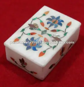 กล่องลายหินอ่อน Pietra Dura - Product Image 1