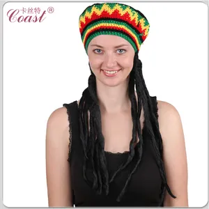 Nice Long Jamaica Knitted Rasta For Ladies Crochet Hat