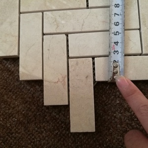 <span class=keywords><strong>Crema</strong></span> <span class=keywords><strong>marfil</strong></span> a spina di pesce di marmo mattonelle di mosaico per <span class=keywords><strong>backsplash</strong></span> - Product Image 4