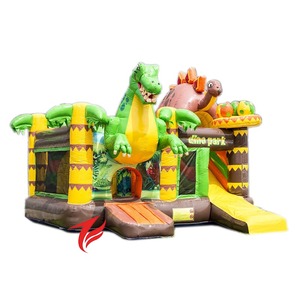 Tobogán de castillo hinchable de Casa de rebote inflable de dinosaurio comercial para niños a la venta - Product Image 1