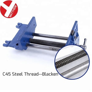 Abrazadera de tornillo de banco de hierro para carpintería, alta resistencia, con mandíbulas anchas - Product Image 4