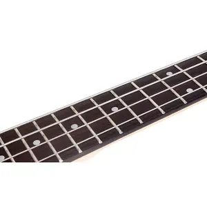 फैक्टरी थोक मूल्य 4 स्ट्रिंग 24 झल्लाहट जुड़ा शारीरिक मेपल गर्दन क्रोम हार्डवेयर इलेक्ट्रिक बास गिटार
