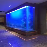 Atacado bom preço único forma clara novo estilo de vidro aquário tanque de peixes
