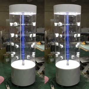 Vòng <span class=keywords><strong>Acrylic</strong></span> Điện Thoại Di Động Phụ Kiện Hiển Thị Nội Các Với Bánh Xe - Product Image 5