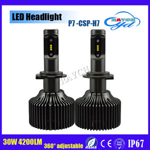 Venta caliente 12 V 24 V 4200LM P7 5202 H7 30 W llevó la linterna del coche/buld con chips de CSP - Product Image 2