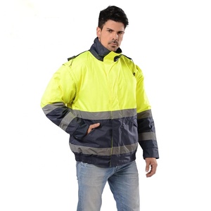 Bán buôn Hi VIS phản quang an toàn Áo khoác giá rẻ không thấm nước an ninh quần áo với quan trọng chức năng an toàn - Product Image 3