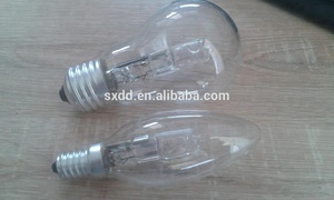 Hộp màu nhà máy giá rẻ nhất bóng đèn điện <span class=keywords><strong>Halogen</strong></span> bóng đèn E27 E14 B22 AC110V AC230V. Thủy tinh CE Trung Quốc A55 A60 70W 100W 2000hrs - Product Image 6