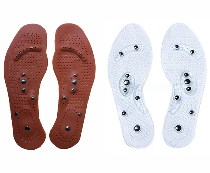 핫 세일 무료 절단 발 통증 완화 치료 침술 자기 마사지 신발 insoles