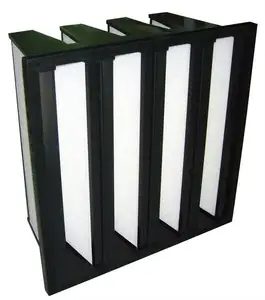 F8, F9, H10, H13, H14 Compact Filter / V-bank Mini-pleat HEPA Filter Manufacturer in China