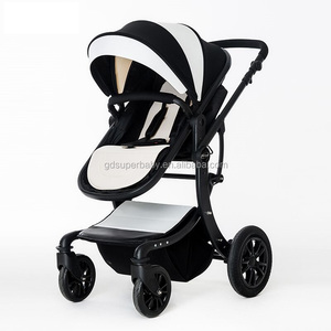 Super moda paisaje alta calidad de cuero de lujo deluxe Cochecitos de bebé cochecito de bebé 2 en 1 - Product Image 3