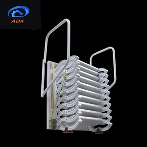 Combination step extension stairs collapsible ladder