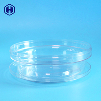 Boîte en plastique transparente de qualité alimentaire recyclable de 430 ml pour aliments pour bébés, chips de pommes de terre, sucre, aliments secs, emballage