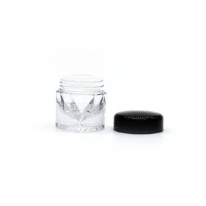 3g透明可关闭筛子松散粉末罐容器颜料罐螺旋盖DIY瓶颜料罐带透明盖Fo