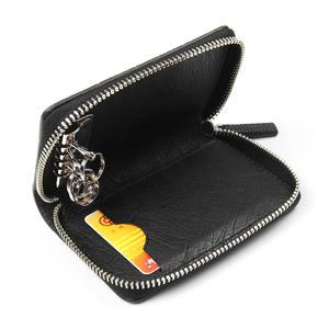 Cartera de Cuero Genuino Personalizada para Hombre, de Gran Capacidad, con Espacio para Llaves, Cartera de Moda para Mujer con Diseño de Piel de Mantarraya para Uso Diario - Product Image 3