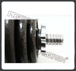 Cast iron weight plate dumbbell weight set - Product Image 3
