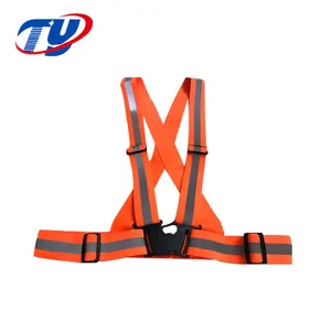 Visibilitas Tinggi Reflektif Joging Rompi Berjalan Elastis Rompi Elastis Pinggang Sabuk Safety Belt