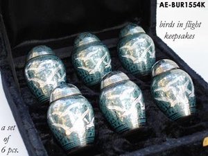 Urna de recuerdo de bebé de latón hecha a mano de lujo respetuosa con el medio ambiente cremación Memorial funerario cenizas urna - Product Image 6
