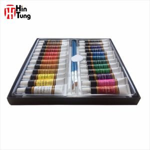 Fournitures d'art professionnel OEM personnalisé 24pcs 12ml ensemble de peinture <span class=keywords><strong>aquarelle</strong></span> professionnelle avec 3 pinceaux pour le <span class=keywords><strong>dessin</strong></span> et l'esquisse - Product Image 3