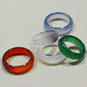 RG1035 الطبيعية العقيق خواتم ، خواتم الأحجار الكريمة ، الأزياء حجر باند خواتم - Product Image 4
