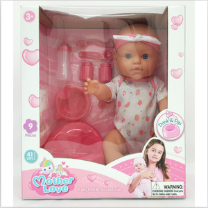 18 inch Hot Selling lifelike reborn baby doll with drink and pee function toys doll baby