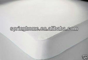 Hosteleria 100% <span class=keywords><strong>algodon</strong></span> terry <span class=keywords><strong>trapillo</strong></span> pu protector <span class=keywords><strong>de</strong></span> colchón - Product Image 1