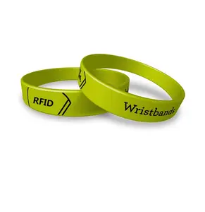 다채로운 RFID NFC 실리콘 팔찌 팔찌