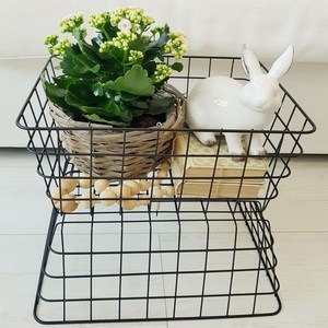 <strong>Wire</strong> <strong>Baskets</strong> for Pantry Organization and <strong>Storage</strong>, Kitchen Organizer ,Black Color Metal Wall Mounted <strong>Wire</strong> <strong>Storage</strong> <strong>Baskets</strong> - Product Image 4