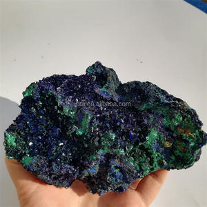 ตัวอย่างผลึกหินอะซูไรต์และหินมาลาไคต์,แร่อะซูไรต์จากธรรมชาติสำหรับตกแต่งบ้าน - Product Image 2