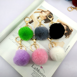 Yongze Yiwu clave diseñador bola muñeca pavimenta piel llavero promocional encantos - Product Image 6