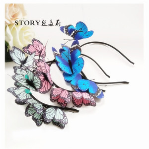 Fairy Tale Pin up Princess Adult Woodland Butterfly Diadema - Product Image 3
