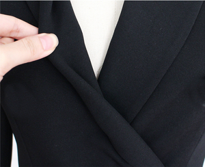 Abito da Ufficio Elegante per Donne, Stile OL, Snellente, a Matita, Maniche Lunghe, Scollo a V <span class=keywords><strong>con</strong></span> Cintura - Product Image 5