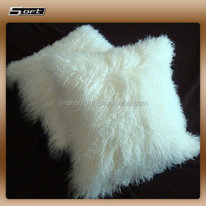 Cuscino per divano bianco in pelle di <span class=keywords><strong>agnello</strong></span> in <span class=keywords><strong>pelliccia</strong></span> di pecora naturale - Product Image 2