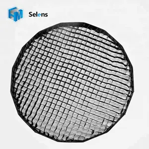 Selens 105cm 41" 16-Rib Beauty Dish Softbox Honeycomb Grid