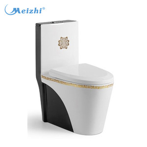 WC Monoblocco Colorato con Scarico a <span class=keywords><strong>Sifone</strong></span> Bianco e <span class=keywords><strong>Nero</strong></span> - Product Image 2