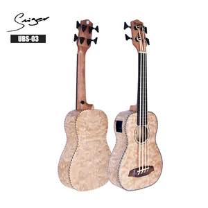 Groothandel aangepaste akoestische bas-China leverancier oem custom merk hoge end elektrische akoestische ukulele bas