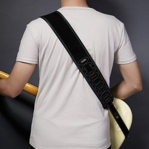 エレガントな刺繍デザインのカスタムヴィンテージベースギターストラップ弦楽器パーツ & アクセサリー - Product Image 6