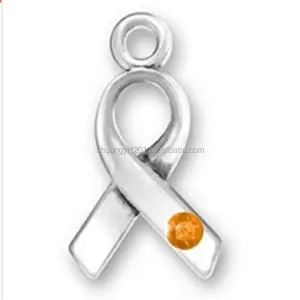 Leukemia and multiple sclerosis cancer ribbon jewelry HUSURU Jewelry Accessory ribbon awareness charms